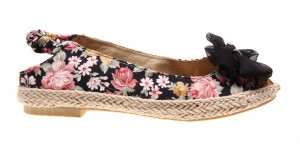 Sandale de dama black floral Sensation