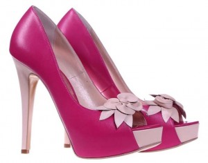 Pantofi peep toe Pinky Style